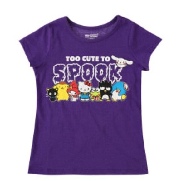 Hello Kitty Other - Hello Kitty And Friends Too Cute To Spook' Kid's Halloween Graphic Tee 5/6 NWT